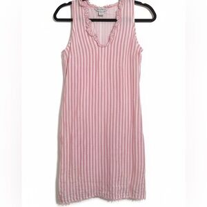 Tommy Bahama Coral and White Striped Mini Dress